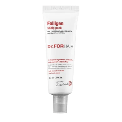 Оздоровлююча маска для шкіри голови Dr.FORHAIR Folligen Scalp Pack 50 ml DFH0004 фото