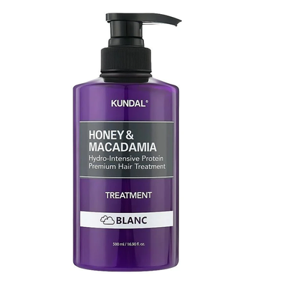 Кондиціонер для волосся "Бланк" Honey & Macadamia Protein Hair Treatment Blanc Kundal 500ml KDL0045 фото