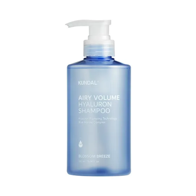 Kundal Airy Volume Hyaluron Shampoo Blossom Breeze &mdash; Зволожуючий шампунь для об&rsquo;єму, 500 мл KU050 фото