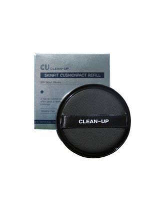 Змінний блок до інноваційного кушону (21 тон) Clean-Up Skinfit Cushionpact No.21 SPF 50+ PA+++ REFILL Cuskin032 фото