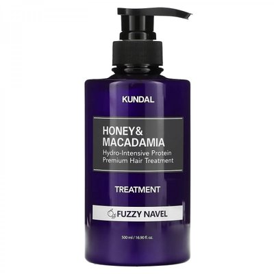 Кондиціонер для волосся "Фруктовий коктейль" Honey & Macadamia Protein Hair Treatment Fuzzy Navel Kundal 500ml KDL0030 фото