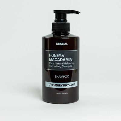 Шампунь відновлюючий Honey & Macadamia Nature Shampoo Cherry Blossom 500ml Kundal KU001 фото