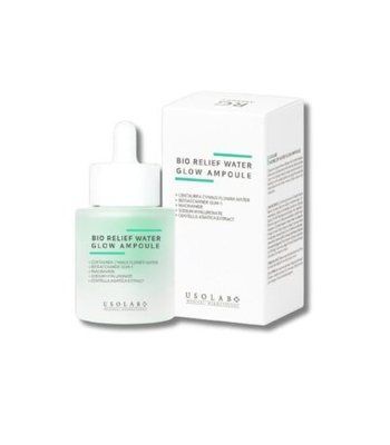 Usolab Bio Relief Water Glow Ampoule заспокійлива, гідратуюча та протинабрякова сироватка, 30 мл UL115 фото
