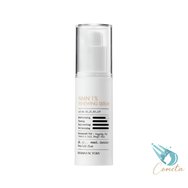 Оновлююча антиоксидантна сироватка NMN 1% Renewing Serum Derma Factory, 30 мл DF120 фото Оновлююча антиоксидантна сироватка NMN 1% Renewing Serum Derma Factory, 30 мл DF120 фото
