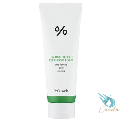 Гель-пінка для вмивання з екстрактом чайного дерева Dr. Ceuracle Tea Tree Purifine Cleansing Foam 150 ml DC0020 фото