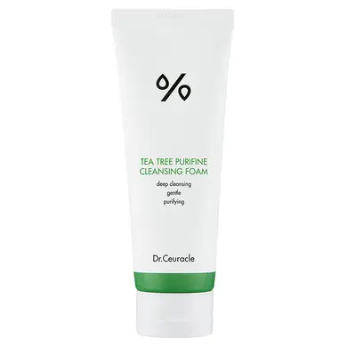 Гель-пінка для вмивання з екстрактом чайного дерева Dr. Ceuracle Tea Tree Purifine Cleansing Foam 150 ml DC0020 фото