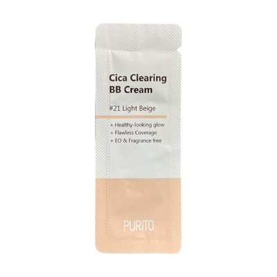 Тестер BB-крем з центеллою PURITO Cica Clearing BB Cream #21 Light Beige 1 g PRT014 фото