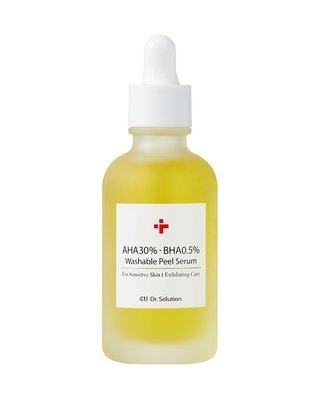 Пілінг-сироватка з АНА 30% та ВНА 0,5% кислотами CU Dr.Solution AHA 30% BНА 0.5% Washable Peel Serum 50 ml Cuskin016 фото