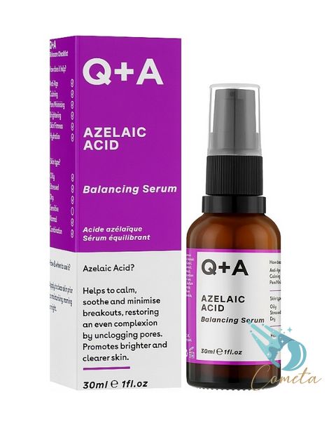 Сироватка для обличчя з азелаїновою кислотою Q+A Azelaic Acid Facial Serum 30ml QA010 фото