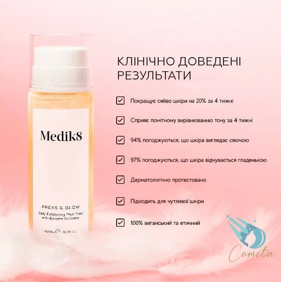 Press & Glow - тонік з РНА кислотами, 200 мл Medik8026_discount фото