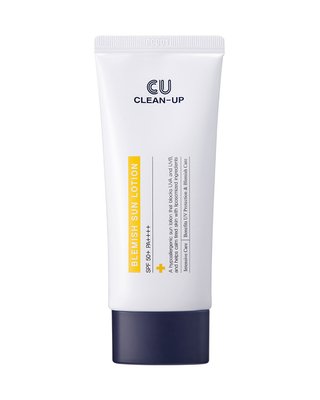 Сонцезахисний лосьйон з ліпосомами на стабільних фільтрах Clean-Up Blemish Sun Lotion SPF 50+ PA++++ 60 ml Cuskin027 фото