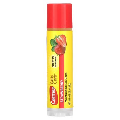 Зволожуючий бальзам для губ полуниця Кармекс Carmex SPF 15, 4,25 g Carmex003 фото