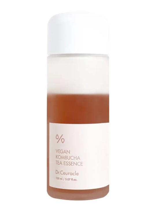 Dr. Ceuracle Vegan Kombucha Tea Essence Багатофункціональна крем-есенція для обличчя з комбучею та чорним чаєм, 18 мл