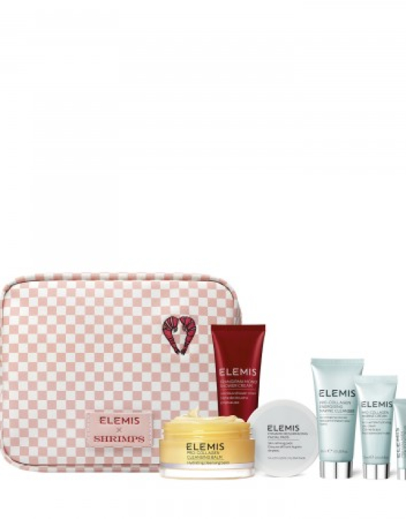 ELEMIS Shrimps Travel Icons Collection Набір бестселерів у тревел-форматі в косметичці