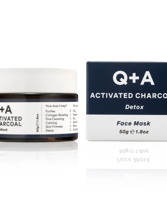 Q+A Activated Charcoal Face Mask Детокс-маска для обличчя з активованим вугіллям, 50 г