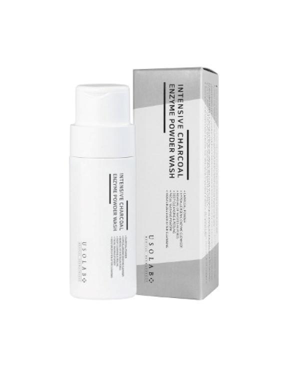 Usolab Intensive Charcoal Enzyme Powder Wash ензимна пудра для жирної та проблемної шкіри, 50 г
