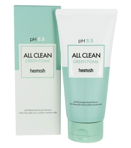 Heimish All Clean Green Foam Пінка для очищення обличчя для всіх типів шкіри, 30 мл