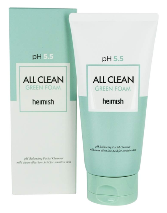 Heimish All Clean Green Foam Пінка для очищення обличчя для всіх типів шкіри, 30 мл