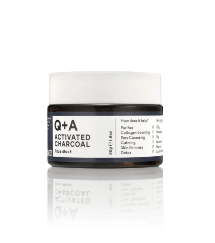 Q+A Activated Charcoal Face Mask Детокс-маска для обличчя з активованим вугіллям, 50 г