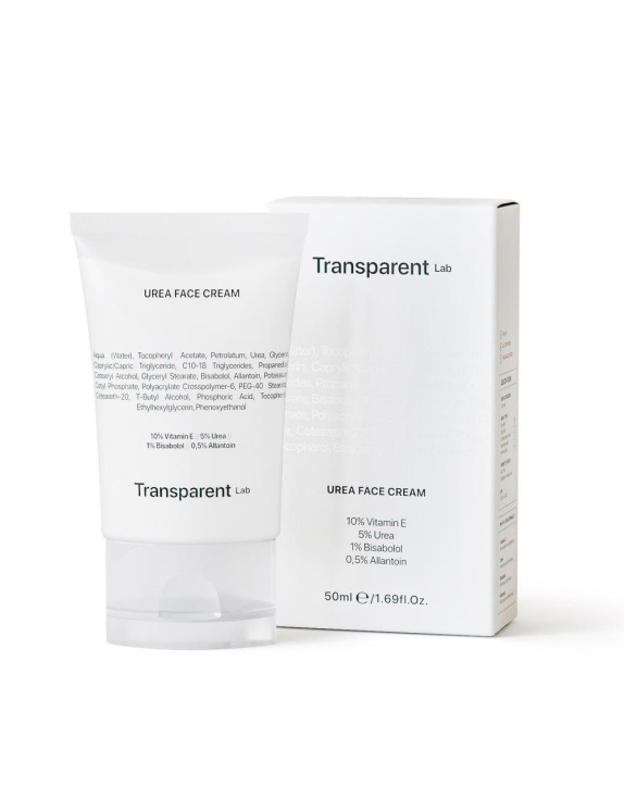 Transparent Lab Urea Face Cream зволожуючий крем для обличчя з сечовиною, 50 мл