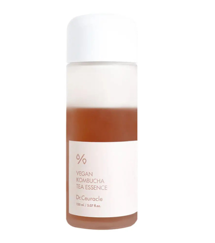Dr. Ceuracle Vegan Kombucha Tea Essence Багатофункціональна крем-есенція для обличчя з комбучею та чорним чаєм, 150 мл