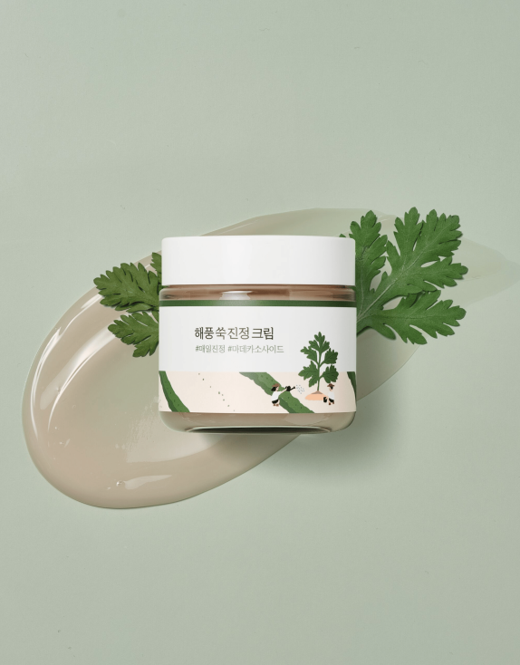 ROUND LAB Mugwort Calming Cream Заспокійливий крем для обличчя з полином, 80 мл