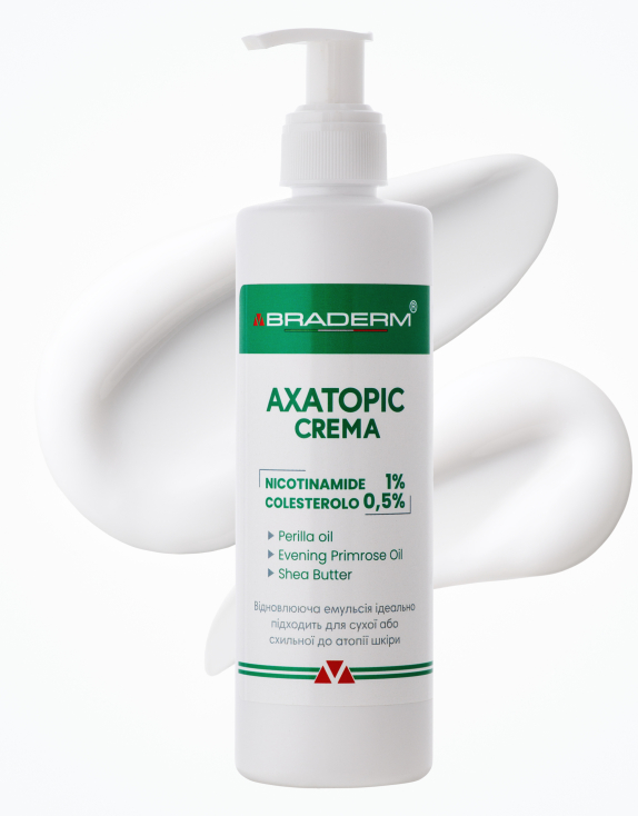 Braderm Axatopic Cream Заспокійливий крем для атопічної шкіри, 250 мл