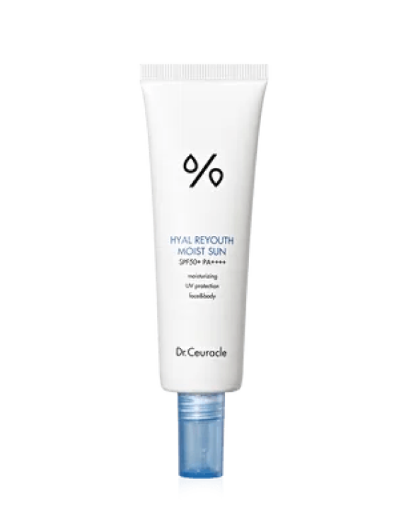 Dr. Ceuracle Hyal Reyouth Moist Sun SPF50+ PA++++ Зволожуючий сонцезахисний крем для обличчя, 50 мл