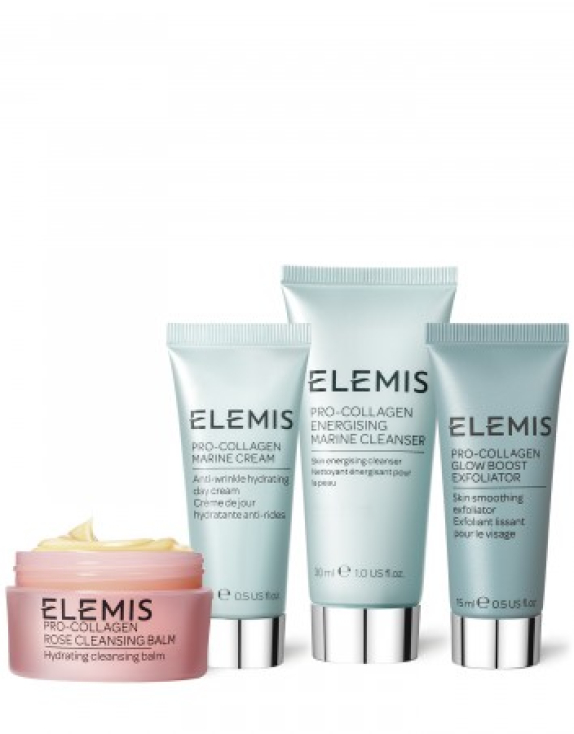 ELEMIS Shrimps Travel Icons Collection Набір бестселерів у тревел-форматі в косметичці
