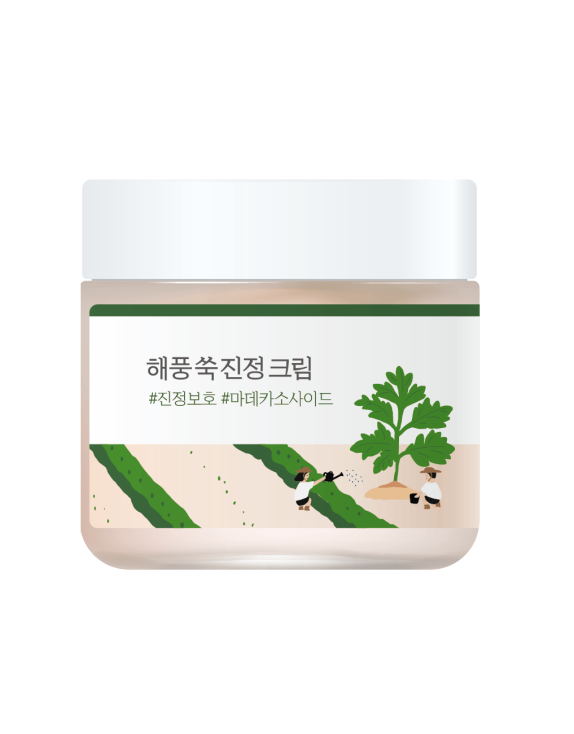ROUND LAB Mugwort Calming Cream Заспокійливий крем для обличчя з полином, 80 мл