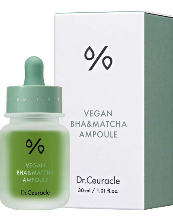 Dr.Ceuracle Vegan BHA & Matcha Ampoule Ампульна сироватка з BHA-кислотою та екстрактом матча, 30 мл