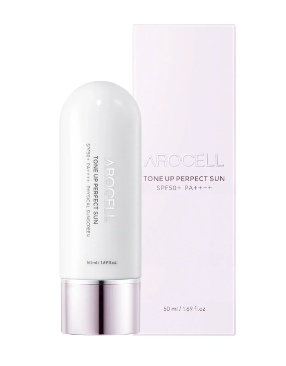 Arocell Tone Up Perfect Sun SPF 50+ PA++++ сонцезахисний крем з tone-up ефектом, 50 мл