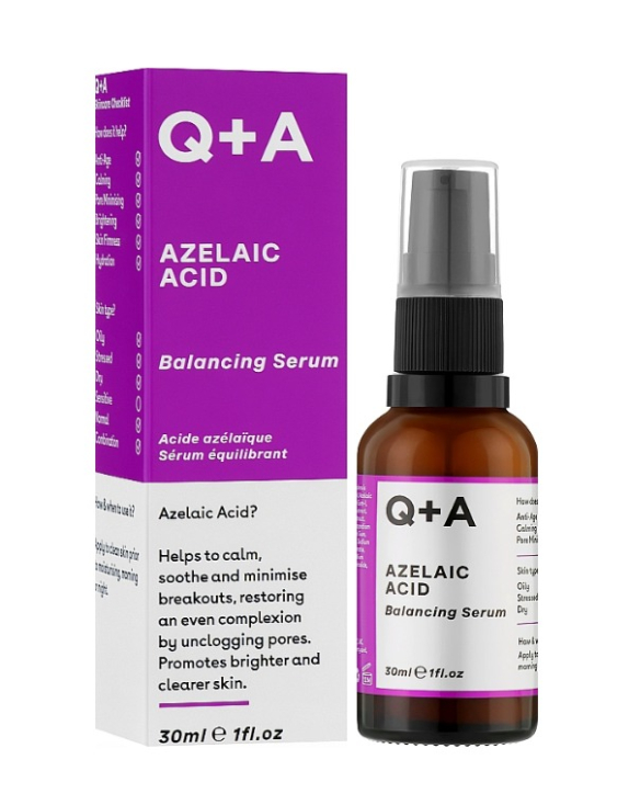 Q+A Azelaic Acid Facial Serum Сироватка для обличчя з азелаїновою кислотою, 30 мл
