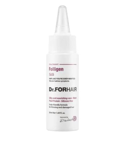 Dr. FORHAIR Folligen Silk Treatment Відновлююча маска-кондиціонер для пошкодженого волосся, 50 мл