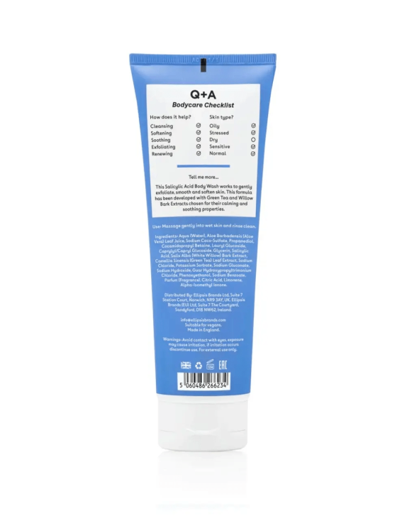 Q+A Salicylic Acid Body Wash Гель для душу з саліциловою кислотою, 250 мл