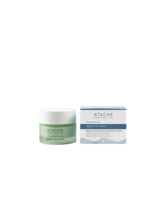 Atache Essentielle Green Tea Reafirming Mask відновлювальна заспокійлива маска з зеленим чаєм, 50 мл