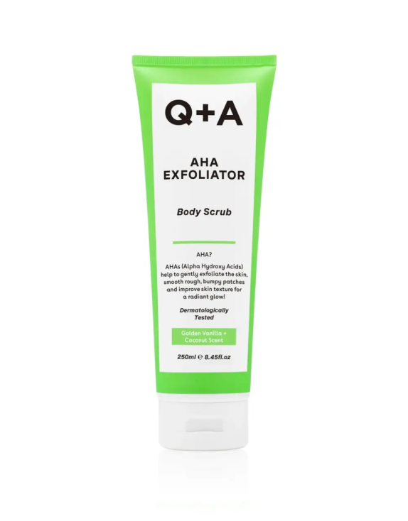 Q+A AHA Exfoliator Body Scrub Скраб для тіла з AHA-кислотами, 250 мл
