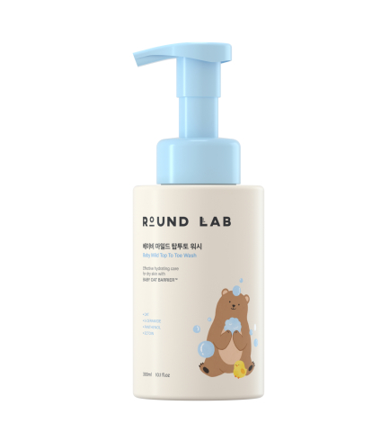 ROUND LAB Baby Mild Top To Toe Wash Дитячий гель для купання для тіла та волосся, 300 мл