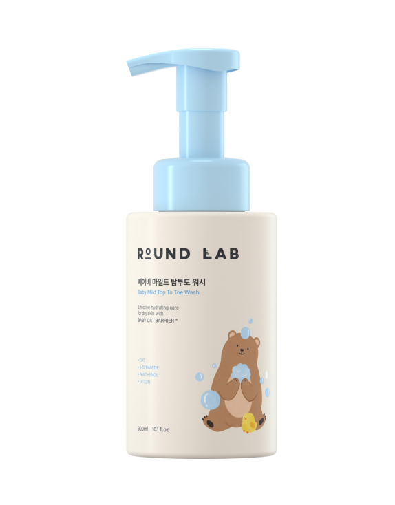 ROUND LAB Baby Mild Top To Toe Wash Дитячий гель для купання для тіла та волосся, 300 мл
