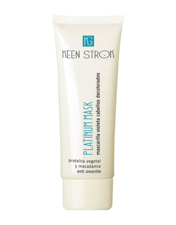 Keen Strok Platinum Mask — Маска антижовта «Платина та Блонд» для світлого й освітленого волосся, 250 мл