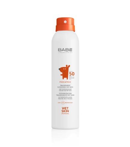 BABE Pediatric Transparent Sunscreen Spray SPF 50+ прозорий дитячий сонцезахисний спрей, 200 мл