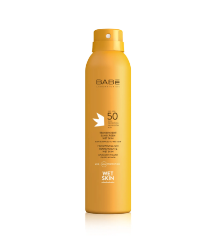 BABE Transparent Sunscreen Spray SPF 50 сонцезахисний прозорий спрей для тіла, 200 мл