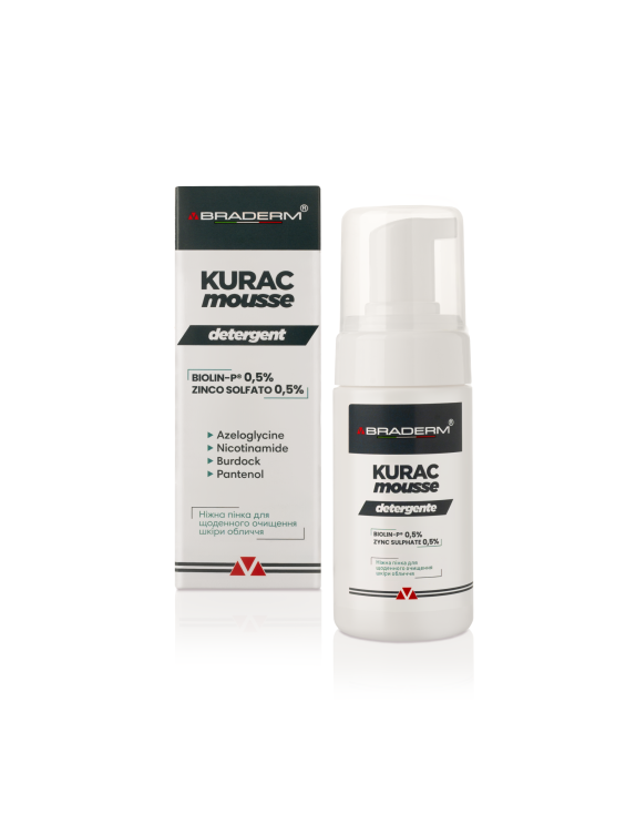 Braderm Kurac Cleansing Mousse пінка для вмивання, 100 мл