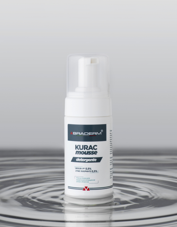 Braderm Kurac Cleansing Mousse пінка для вмивання, 100 мл