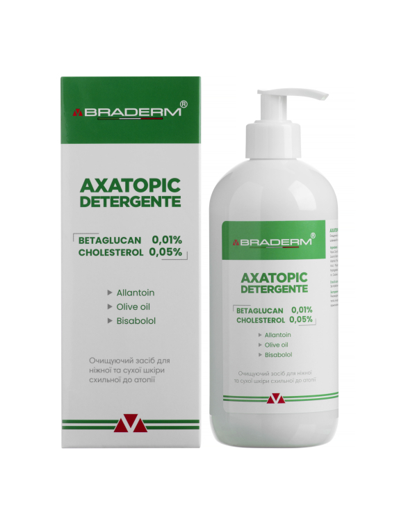 Braderm Axatopic Detergent Гель для очищення атопічної шкіри, 500 мл