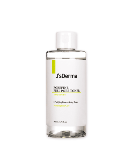 J’sDerma porefine peel pore toner — тонер для очищення пор з AHA-кислотою, 200 мл