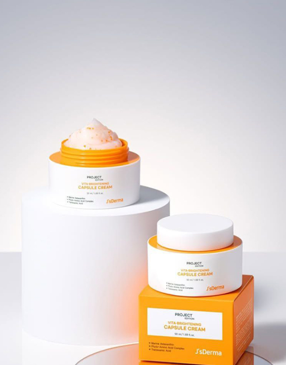 J’sDerma project edition vita-brightening capsule cream — вітамінний крем для сяйва та вирівнювання тону, 50 мл