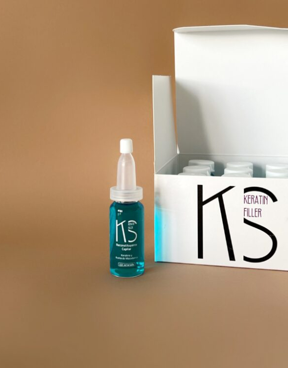 Keen Strok Keratin Filler — Кератиновий філер з олією макадамії, 15 флаконів × 15 мл