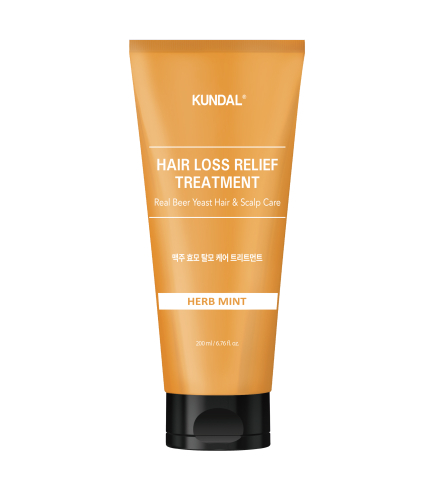 Kundal Beer Yeast Hair Loss Relief Treatment Herb Mint Кондиціонер-маска для волосся проти випадіння з пивними дріжджами, 200 мл