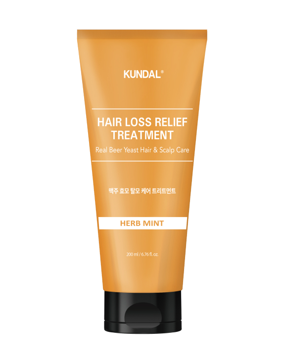 Kundal Beer Yeast Hair Loss Relief Treatment Herb Mint Кондиціонер-маска для волосся проти випадіння з пивними дріжджами, 200 мл